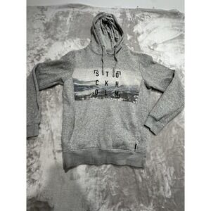 1991 by‎ Cotton On Pullover Hoodie Men's Size Small Gray Drawstring Stockholm